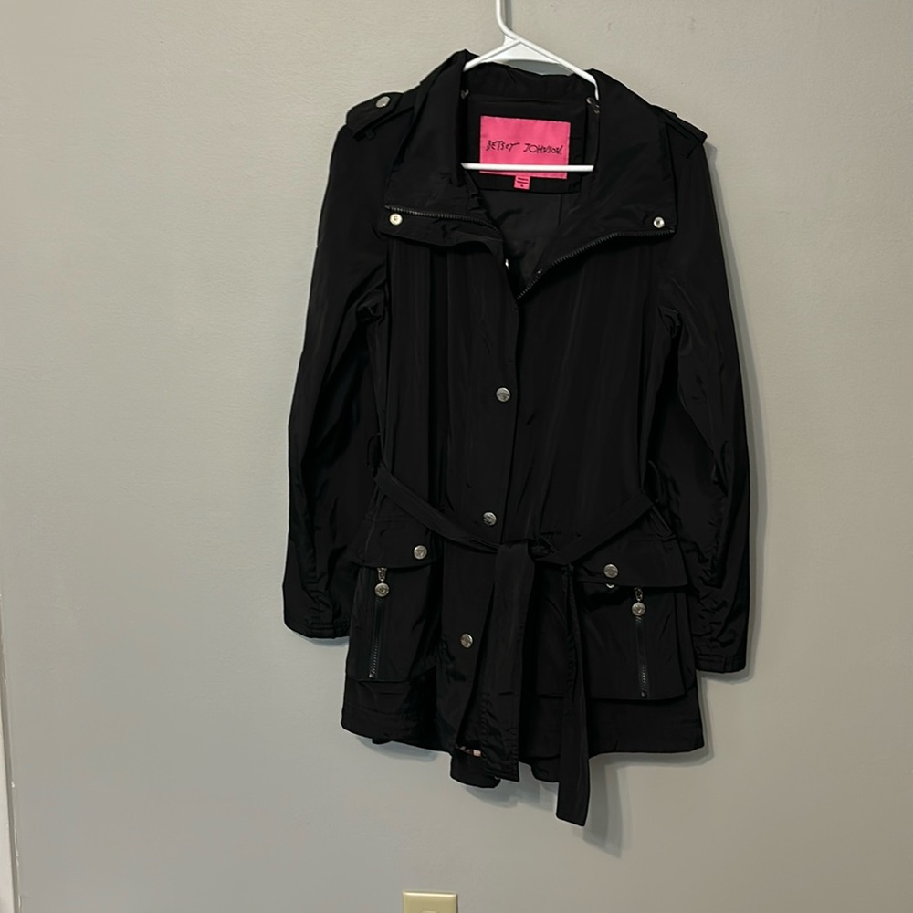 Betsy Johnson trench rain coat